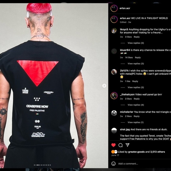 Acronym Free Palestine / Ceasefire Now (x A Young Hiker) Ltd. Edition T… - Picture 4 of 11